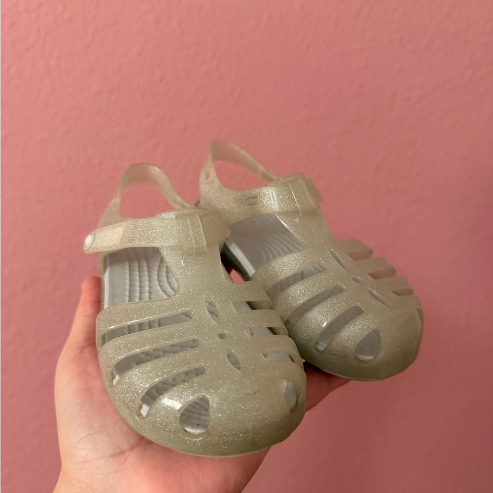 Crocs Kids Glitter Jelly Sandals - Picture 3 of 6